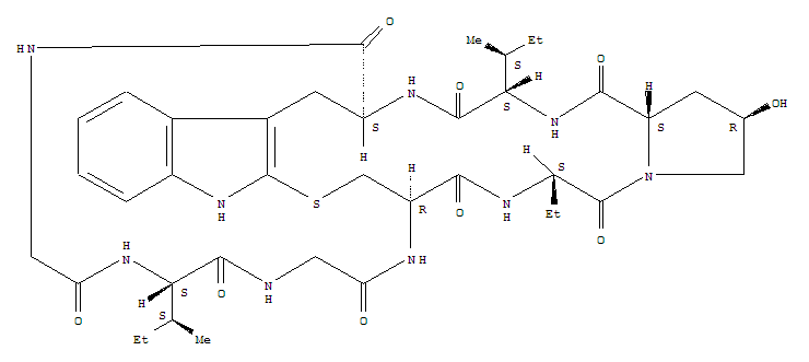 1-(L-2-氨基丁酸)-3-L-异亮氨酸-4-(2-巯基-L-色氨酸)-alpha-鹅膏毒素去-S-氧化物