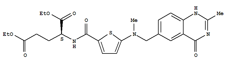 N-[5-[N-[(3,4-二氢-2-甲基-4-氧-6-喹唑啉基)甲基]-N-甲基氨基]-2-噻吩甲酰]-L-谷氨酸二乙酯