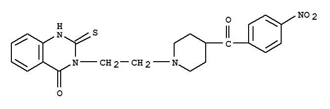 3-{2-[4-(4-硝基苯甲酰)-1-哌啶基]乙基}-2-硫代-2,3-二氢-4(1H)-喹唑啉酮