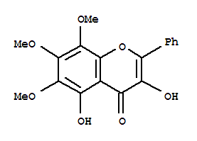 3,5-二羟基-6,7,8-三甲氧基-2-苯基-4H-1-苯并吡喃-4-酮