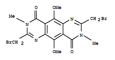 2,7-双(溴甲基)-3,8-二氢-5,10-二甲氧基-3,8-二甲基嘧啶并[4,5-g]喹唑啉-4,9-二酮