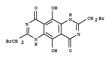 (9CI)-2,7-双(溴甲基)-1,6-二氢-5,10-二羟基嘧啶并[4,5-g]喹唑啉-4,9-二酮