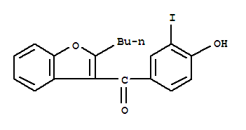 Amiodarone impurity 6/Amiodarone EP impurity F/De(diethylaminoethyl-5-iodo) Amiodarone/(2-Butyl-3-benzofuranyl)(4-hydroxy-3-iodophenyl)methanone