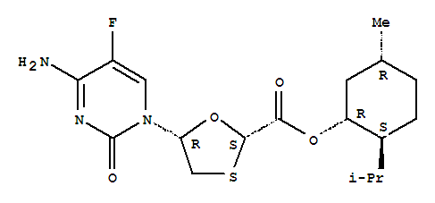 5-(4-氨基-5-氟-2-氧代-1(2H)-嘧啶)-1,3-氧硫杂环戊烷-2-甲酸5-甲基-2-异丙基环己醇酯