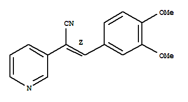 (Z)-3-(3,4-二甲氧基苯基)-2-吡啶-3-基丙-2-烯腈