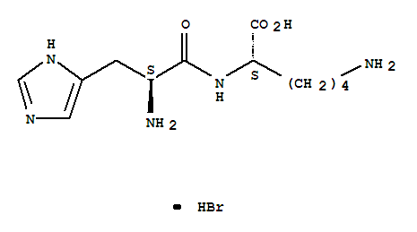 (S)-6-氨基-2-((S)-2-氨基-3-(1H-咪唑-4-基)丙酰胺基)己酸氢溴酸盐