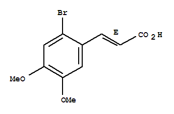 2-溴-4,5-二甲氧基肉桂酸
