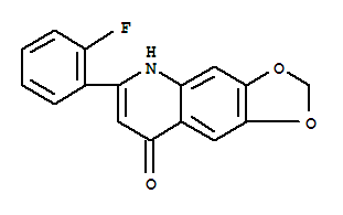 6-(2-氟苯基)[1,3]二氧杂环戊并[4,5-g]喹啉-8(5H)-酮