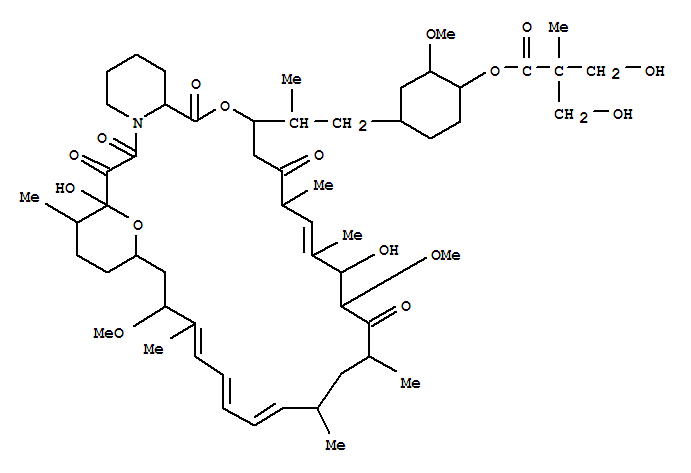 西罗莫司脂化物; 雷帕霉素 42-[3-羟基-2-(羟甲基)-2-甲基丙酸酯