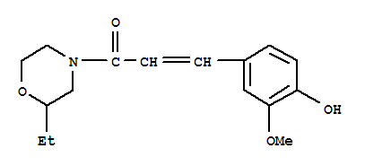 2-乙基-4-[3-(4-羟基-3-甲氧基苯基)-1-氧代-2-丙烯基]吗啉