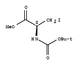 D-Alanine,N-[(1,1-dimethylethoxy)carbonyl]-3-iodo-, methyl ester