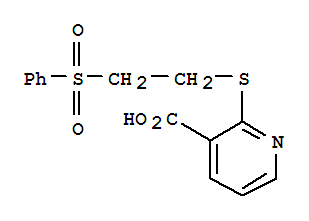 2-[2-(苯基磺酰)乙基硫代]烟酸