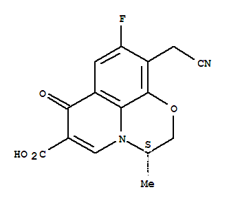 (S)-10-氰甲基-9-氟-2,3-二氢-3-甲基-7-氧代-7H-吡啶并[1,2,3-de]-1,4-苯并恶嗪-6-羧酸