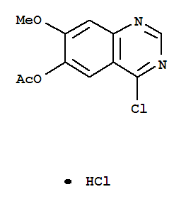 4-氯-7-甲氧基喹唑啉-6-醇乙酸酯盐酸盐