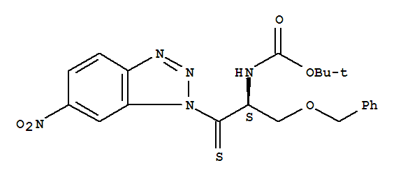 (S)-[2-(6-硝基-1H-苯并三唑-1-基)-1-[(苄氧基)甲基]-2-硫酮乙基]氨基甲酸叔丁酯