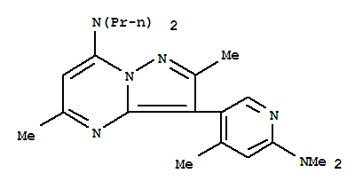 3-(6-(二甲基氨基)-4-甲基吡啶-3-基)-2,5-二甲基-N,N-二丙基吡唑并[1,5-A]嘧啶-7-胺