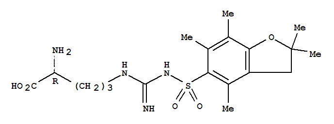 N5-[[[(2,3-二氢-2,2,4,6,7-五甲基-5-苯并呋喃)磺酰]氨基]亚氨甲基]-D-鸟氨酸