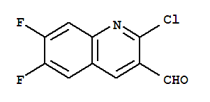 2-氯-6,7-二氟-3-喹啉甲醛