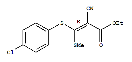 3-(4-氯苯硫基)-2-氰基-3-(甲硫基)丙烯酸乙酯