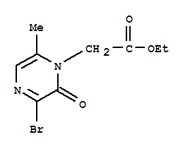 2-(3-溴-6-甲基-2-吡嗪酮-1(2H)-基)乙酸乙酯
