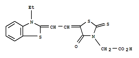 [5-[2-(3-乙基-3H-苯并噻唑-2-亚基)乙亚基]-4-氧代-2-硫酮噻唑烷-3-基]乙酸