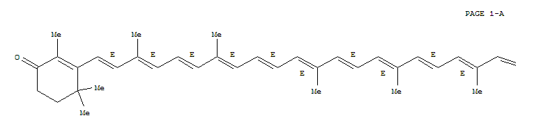3',4'-二去氢-1',2'-二氢-1'-羟基-beta,psi-胡萝卜素-4-酮