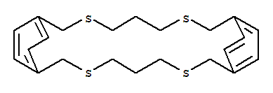 3,7,14,18-四硫杂三环[18.2.2.2(9,12)]二十六碳-9,11,20,22(1),23,25-六烯