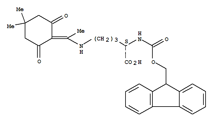 N-芴甲氧羰基-(N''-1-(4,4-二甲基-2,6-二氧代环己-1-亚基)乙基)-L-鸟氨酸