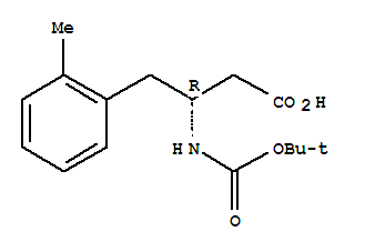 Boc-(R)-3-氨基-4-(2-甲基苯基)丁酸; (R)-N-叔丁氧羰基-3-氨基-4-(2-甲基苯基)丁酸