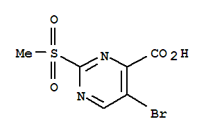 2-甲基磺酰基-5-溴嘧啶-4-羧酸