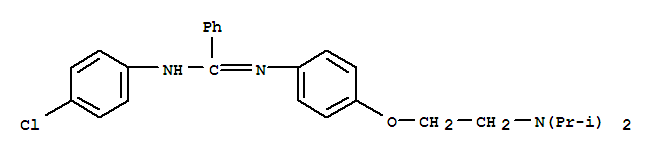 N'-(4-氯苯基)-N-{4-[2-(二异丙基氨基)乙氧基]苯基}苯甲脒