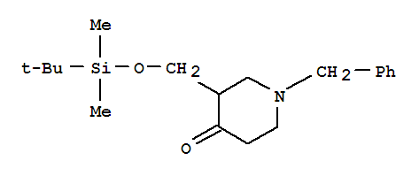N-苄基-3-(叔丁基二甲基锡氧基甲基)-4-哌啶酮