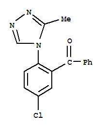 5-氯-2-(3-甲基-4H-1,2,4-三唑-4-基)二苯甲酮