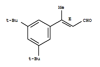 2-丁烯醛,3-[3,5-二(1,1-二甲基乙基)苯基]-,  (2E)-