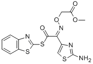(Z)-2-(2-氨基噻唑-4-基)-2-甲氧羰基甲氧亚氨基硫代乙酸 (S)-2-苯并噻唑酯