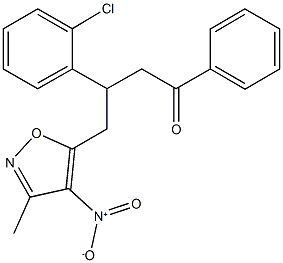3-(2-chlorophenyl)-4-{4-nitro-3-methyl-5-isoxazolyl}-1-phenyl-1-