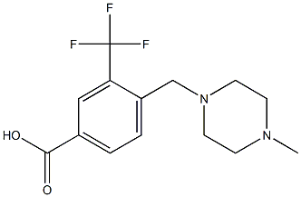 4-[(4-甲基哌嗪)甲基]-3-(三氟甲基)苯甲酸