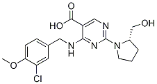 (S)-4-(3-氯-4-甲氧基苯氨基)-5-羧基-2-(2-羟甲基-1-吡咯基)嘧啶