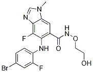 5-[(4-溴-2-氟苯基)氨基]-4-氟-N-(2-羟基乙氧基)-1-甲基-1H-苯并咪唑-6-甲酰胺