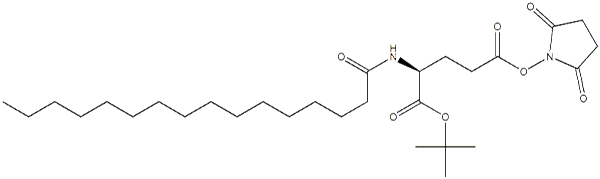 NΕ-棕榈酰基-L-谷氨酸Γ-琥珀酰亚胺基-Α-叔丁酯