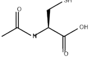 N-乙酰-L-半胱氨酸白色结晶性粉末，有类似蒜的气味，味酸。