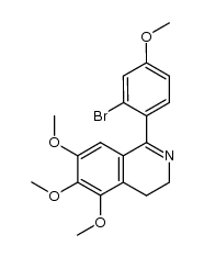 1-(2-溴-4-甲氧基苯基)-5,6,7-三甲氧基-3,4-二氢异喹啉