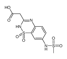 {7-[(Methylsulfonyl)amino]-1,1-dioxido-2H-1,2,4-benzothiadiazin-3 -yl}acetic acid