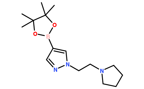 1H-PYRAZOLE, 1-[2-(1-PYRROLIDINYL)ETHYL]-4-(4,4,5,5-TETRAMETHYL-1,3,2-DIOXABOROLAN-2-YL)-
