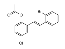 2-[(1E)-2-(2-溴苯基)乙烯基]-4-氯-苯酚-1-乙酸酯