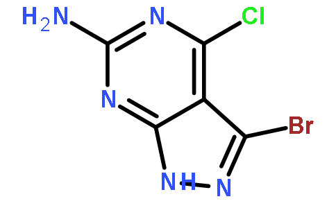 3-溴-4-氯-1H-吡唑并[3,4-d]嘧啶-6-胺