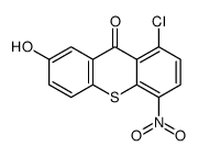1-chloro-7-hydroxy-4-nitrothioxanthen-9-one