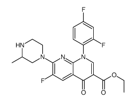 1-(2,4-二氟苯基)-6-氟-7-(3-甲基哌嗪-1-基)-4-氧代-1,4-二氢-1,8-萘啶-3-羧酸乙酯