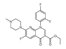 1-(2,4-二氟苯基)-6-氟-7-(4-甲基哌嗪-1-基)-4-氧代-1,4-二氢-1,8-萘啶-3-羧酸乙酯