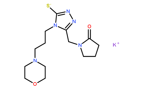 钾 4-(3-吗啉-4-基丙基)-5-[(2-氧代吡咯烷-1-基)甲基]-4H-1,2,4-三氮唑-3-硫醇盐